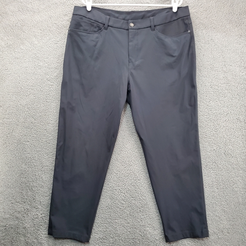 Lululemon ABC Classic Fit Pants Mens Size 38 Black Warpstreme